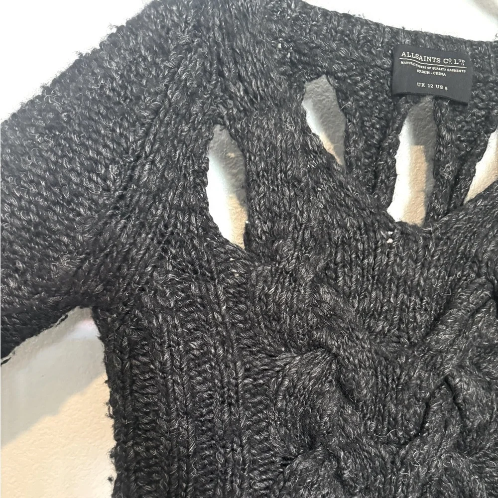 All Saints Sweater w/Cutouts - M/L - Picture 3 of 9